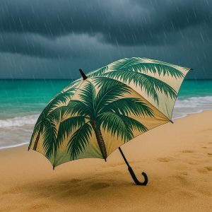 Palm-Shade Travel Umbrella (UV/Wind)