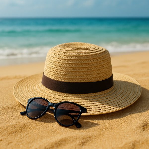 Wide-Brim Beach Hat
